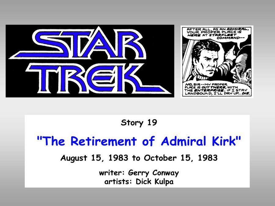 The Retirement of Admiral Kirk.