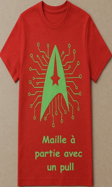 Maille  partie avec un pull.