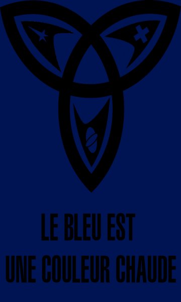 Le bleu est une couleur chaude.