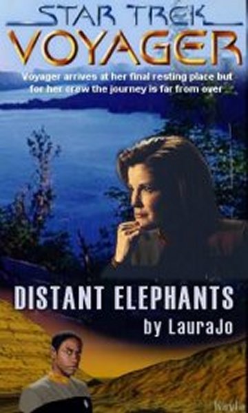 Les elephants dans le lointain.